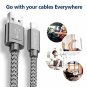 JSAUX USB Type C Cable2Pack 6.6FTUSBC to USB A Fast Charger Nylon Braided Cord c