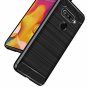 LG V40 ThinQ Case, Hanhua TC Carbon Fiber Pattern Slim Fit Shockproof TPU with T