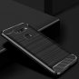 LG V40 ThinQ Case, Hanhua TC Carbon Fiber Pattern Slim Fit Shockproof TPU with T