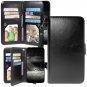 Moto G5S Plus Case Wallet Card Slots Kickstand Shockproof PU Leather Black NEW