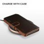 LG V40 Case, VRS Design [Brown] Drop Protection Cover Classy Slim Premium PU Lea
