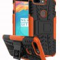 Oneplus 5T Wallet Flip Case Bumper Waterproof Kickstand Durable Slim Orange