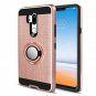 LG G7 Case With HD Screen Protector Kickstand 360 Degree Rotating Rose Gold