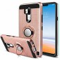 LG G7 Case With HD Screen Protector Kickstand 360 Degree Rotating Rose Gold