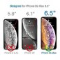VEER Screen Protector for Apple iPhone Xs Max (6.5 inch)(Clear,3 Pack) HQ 9H Har