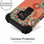 Samsung Galaxy S9 Plus Shockproof Case Full Body Protective Hybrid Flower Orange