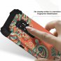 Samsung Galaxy S9 Plus Shockproof Case Full Body Protective Hybrid Flower Orange