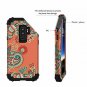 Samsung Galaxy S9 Plus Shockproof Case Full Body Protective Hybrid Flower Orange