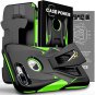 iPhone 8 Plus 7 Plus Case With Belt Clip Kickstand Military Grade Black & Green