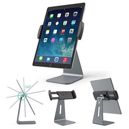 Stouch Tablet Holder Stand Compatible iPad Pro, 360 Rotatable Aluminum Allo