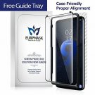 Galaxy S9 Plus Screen Protector Tempered Glass, Case Friendly with Free Guide Tr