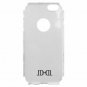 IPhone 8 Plus Case Shockproof Dual Layer TPU PC Hybrid Armor White Marble Pink