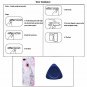 IPhone 8 Plus Case Shockproof Dual Layer TPU PC Hybrid Armor White Marble Pink