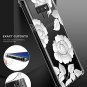 Floral Clear Galaxy Note 9 Case for Women/Girls,GREATRULY Pretty Phone Case for