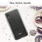 iPhone XR Case Glitter Sparkle Bling Three Layer Women Wireless Charging Black