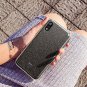 iPhone XR Case Glitter Sparkle Bling Three Layer Women Wireless Charging Black