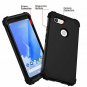 Google Pixel 3 Case Three Layer Heavy Duty Shockproof Anti-Fingerprint Black