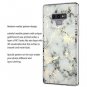 Galaxy Note 9 2018 Case Raised Edge Shockproof Slim Lightweight Marble White
