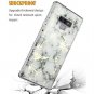 Galaxy Note 9 2018 Case Raised Edge Shockproof Slim Lightweight Marble White