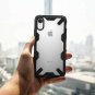 iPhone XR Case Hard PC Ergonomic Transparent Military Drop Tested Defense Black