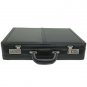 Expandable Leather Attache Briefcase Dual Combination Locks Business Profetional