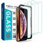 Tech Armor Apple iPhone Xs MAX Ballistic Glass Screen Protector [3-Pack] Case-Fr