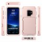 Samsung Galaxy S9 Case Wallet Slim Mirror Shockproof Card Slots Rose Gold NEW