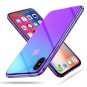 iPhone XR Case Stylish Gradual Colorful Ultra Mirror Transparent Thin Purple