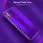 iPhone XR Case Stylish Gradual Colorful Ultra Mirror Transparent Thin Purple