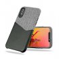 iPhone Xs Wallet Case Drop Protection Leather Soft Fabric PU Lightweight Black