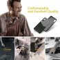 iPhone Xs Wallet Case Drop Protection Leather Soft Fabric PU Lightweight Black