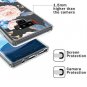 Samsung Galaxy Note 9 Case Flexible Bumper Shock Absorption Clear Floral Blue