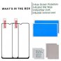 2 Pack OnePlus 6T Screen Protector Glass Tempered Glass Full Cover Screen Prote