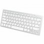 Ultra-Slim Bluetooth Wireless Keyboard Compact & Portable Comfortable Key White