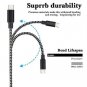 USB Type C Cable,4 Pack 3FT 3FT 6FT 10FT,Nylon Braided USB Type A to C Fast Char