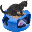 Interactive Cat Kitten Toy Mouse Turbo Scratching Post Pad Durable Chase toy