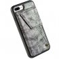 iPhone 8 Plus Wallet Case Card Holder Leather Shockproof Lightweight Gray