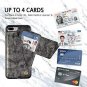 iPhone 8 Plus Wallet Case Card Holder Leather Shockproof Lightweight Gray