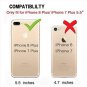 iPhone 8 Plus Wallet Case Card Holder Leather Shockproof Lightweight Gray