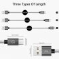 USB C Cable, Gritin [3Pack/3ft, 5ft, 6.6ft] USB Type C Nylon Braided Fast Chargi