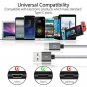 USB C Cable, Gritin [3Pack/3ft, 5ft, 6.6ft] USB Type C Nylon Braided Fast Chargi