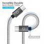 USB C Cable, Gritin [3Pack/3ft, 5ft, 6.6ft] USB Type C Nylon Braided Fast Chargi