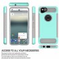 Google Pixel 2 Hybrid Case HD Screen Protector Armor Dual Layer Slim Mint