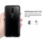 OnePlus 6T Case Clear Transparent PC Soft Silicone Back Panel Bumper Black