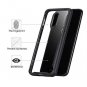 OnePlus 6T Case Clear Transparent PC Soft Silicone Back Panel Bumper Black