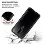 OnePlus 6T Case Clear Transparent PC Soft Silicone Back Panel Bumper Black