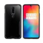 OnePlus 6T Case Clear Transparent PC Soft Silicone Back Panel Bumper Black