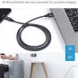 TypeC Cable Fast Charging Quntis USBC to USBA Cable 3Pack 3ft 3ft 6ft Nyl