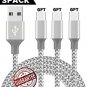 USB Type C Cable, Zcen 3Pack 6FT USB C to USB A Fast Charging Nylon Braided Cabl