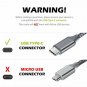 BrexLink USB Certified Type C Cable, USB C to USB A Charger (6.6ft, 2 Pack), Nyl